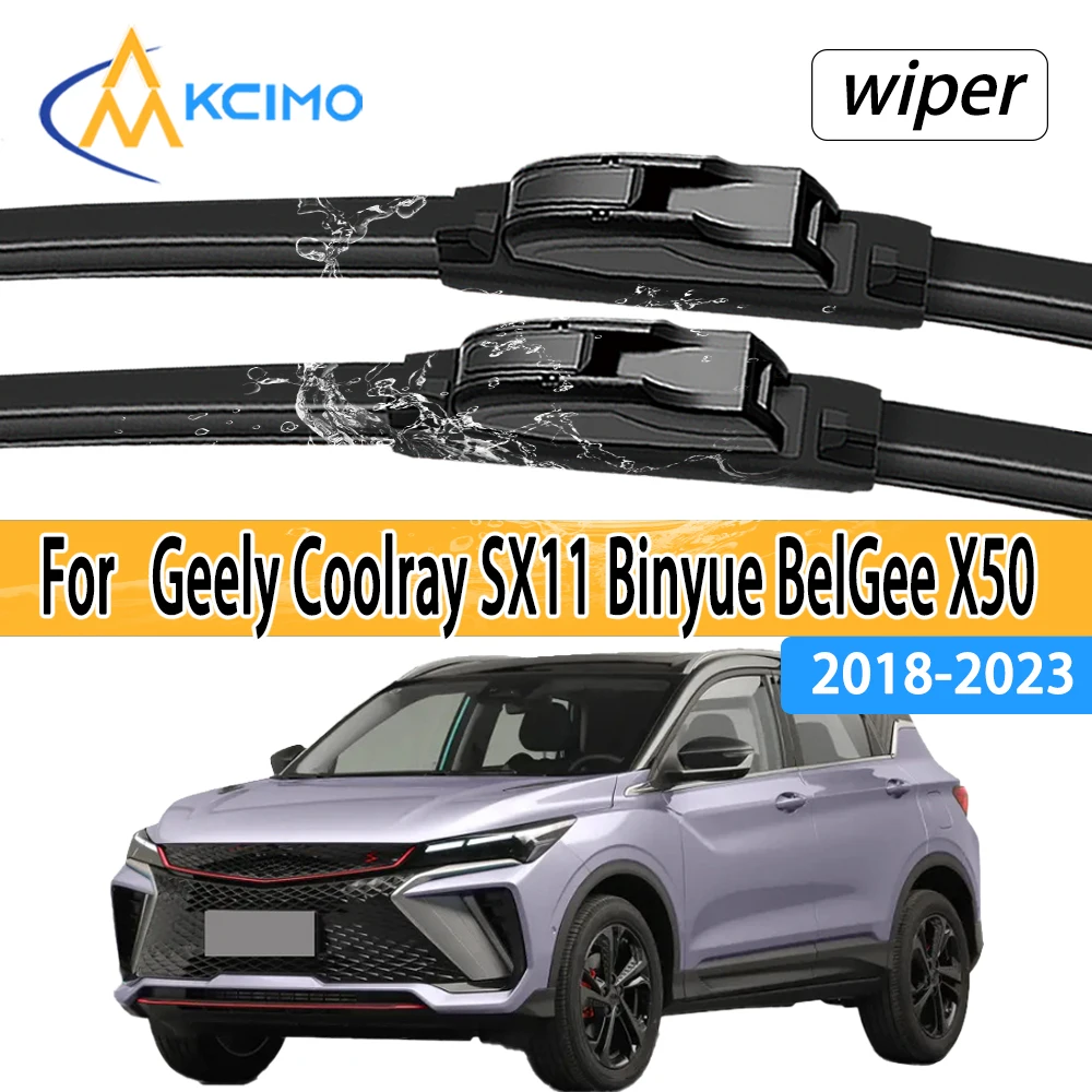 

For Geely Coolray SX11 Binyue BelGee X50 2018-2023 Front Windshield Wiper Blades 2pcs Windscreen Window Accessories