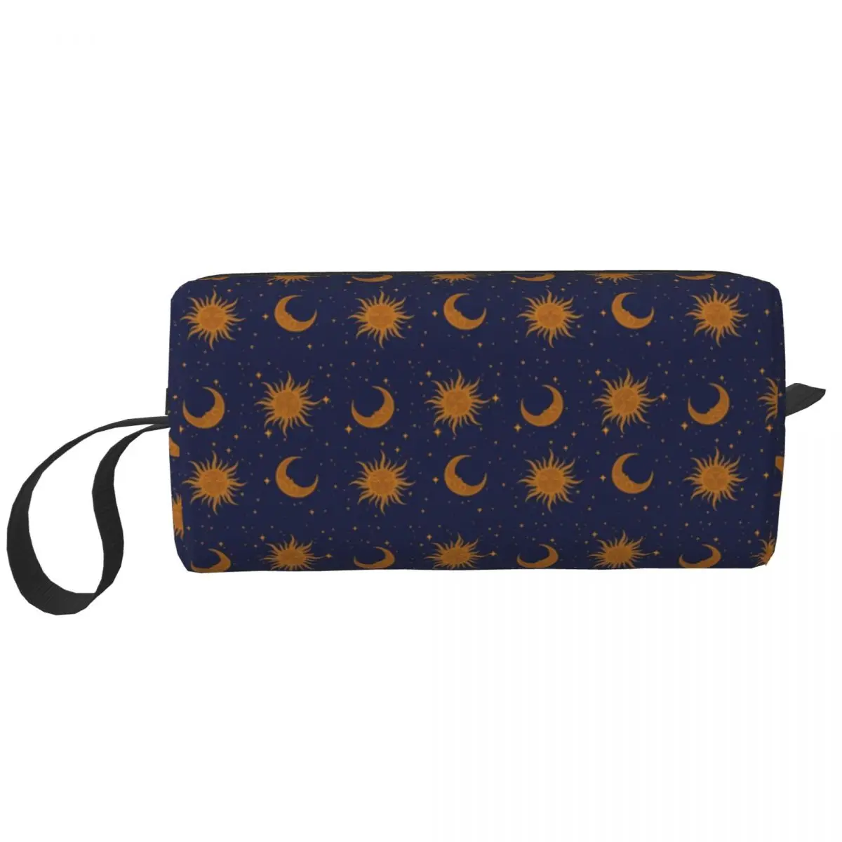 Custom Celestial Sun And Moon Cosmetic Bag Women Cute Large Capacity Makeup Case Beauty Storage Toiletry Bags Dopp Kit Case Box