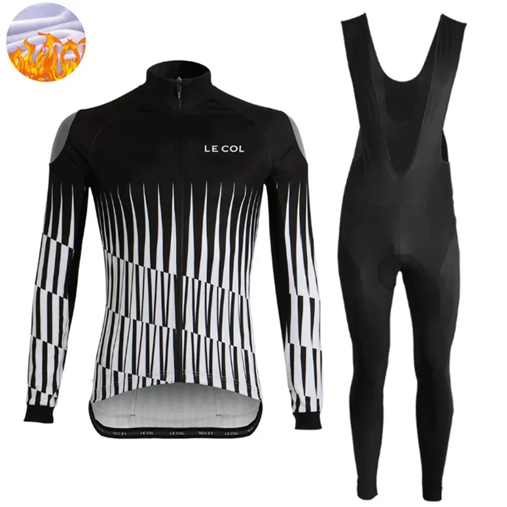 Le Winter Jacket Thermal Fleece Mens Cycling Jersey Clothing Mountain Outdoor Triathlon Bicycle Clothes Ropa Ciclismo Hombr 2024