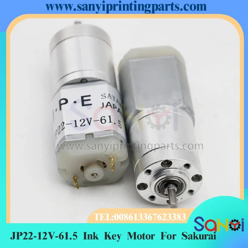 Motor clave de tinta JP22-12V-61.5 de la mejor calidad para piezas de máquinas de impresión Sakurai