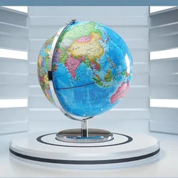 20/25cm World Globe English Version World Map Globe With LED Light Geography Educational Teaching Decorations Supplies