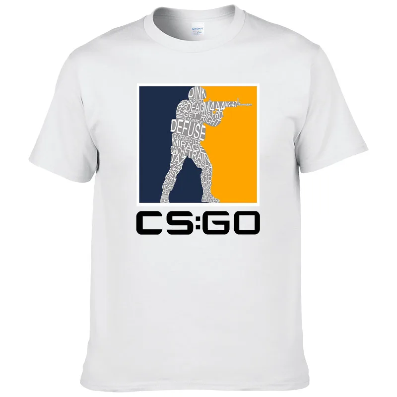 Counter Strike O Neck TShirt CSGO Blood Youth Shooting Pure Cotton Original T Shirt Men Tops Fashion Hot Sale17 cs go 2025 New A
