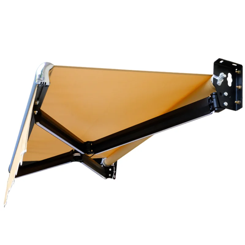 Awning telescopic outdoor facade canopy balcony folding courtyard hand-cranked electric awning