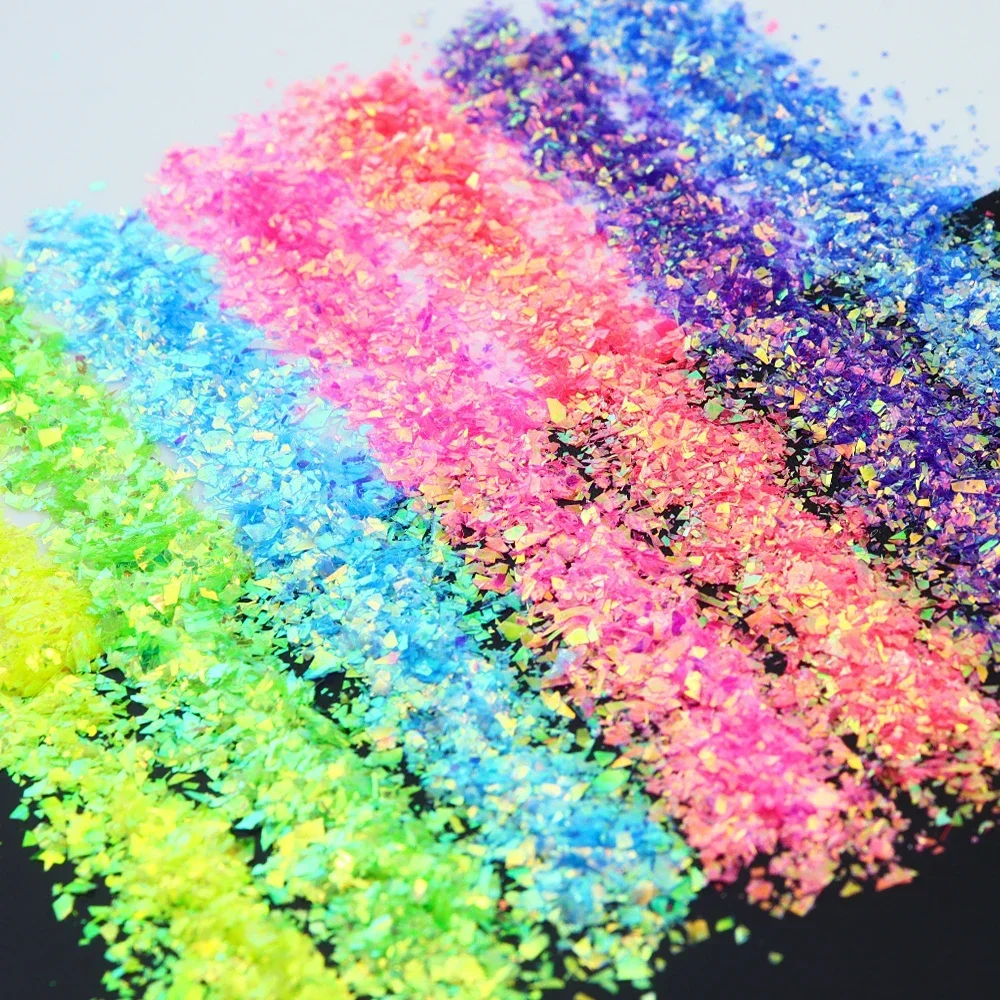 10 ml Resin Filler Iridescent Glitter Irregular Flakes Filler For Epoxy Resin Filling Accessories Candy Color DIY Silicone Mould