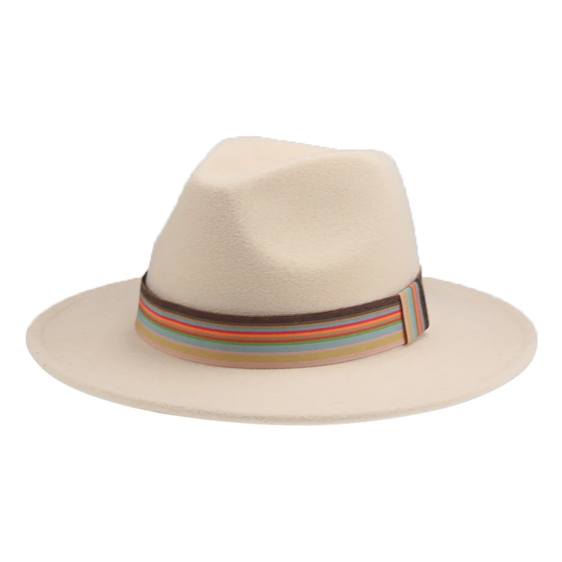 

Hats for Women Fedoras Panama Classic Band Outdoor Casual Hats for Men White Camel Khaki Felted Winter Hats Sombreros De Mujer
