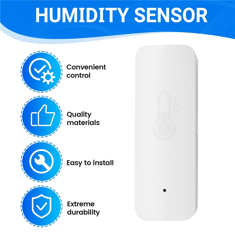 ABFN-2Pcs Tuya умный датчик температуры и влажности с питанием от батареи с приложением Tuya Smart Life