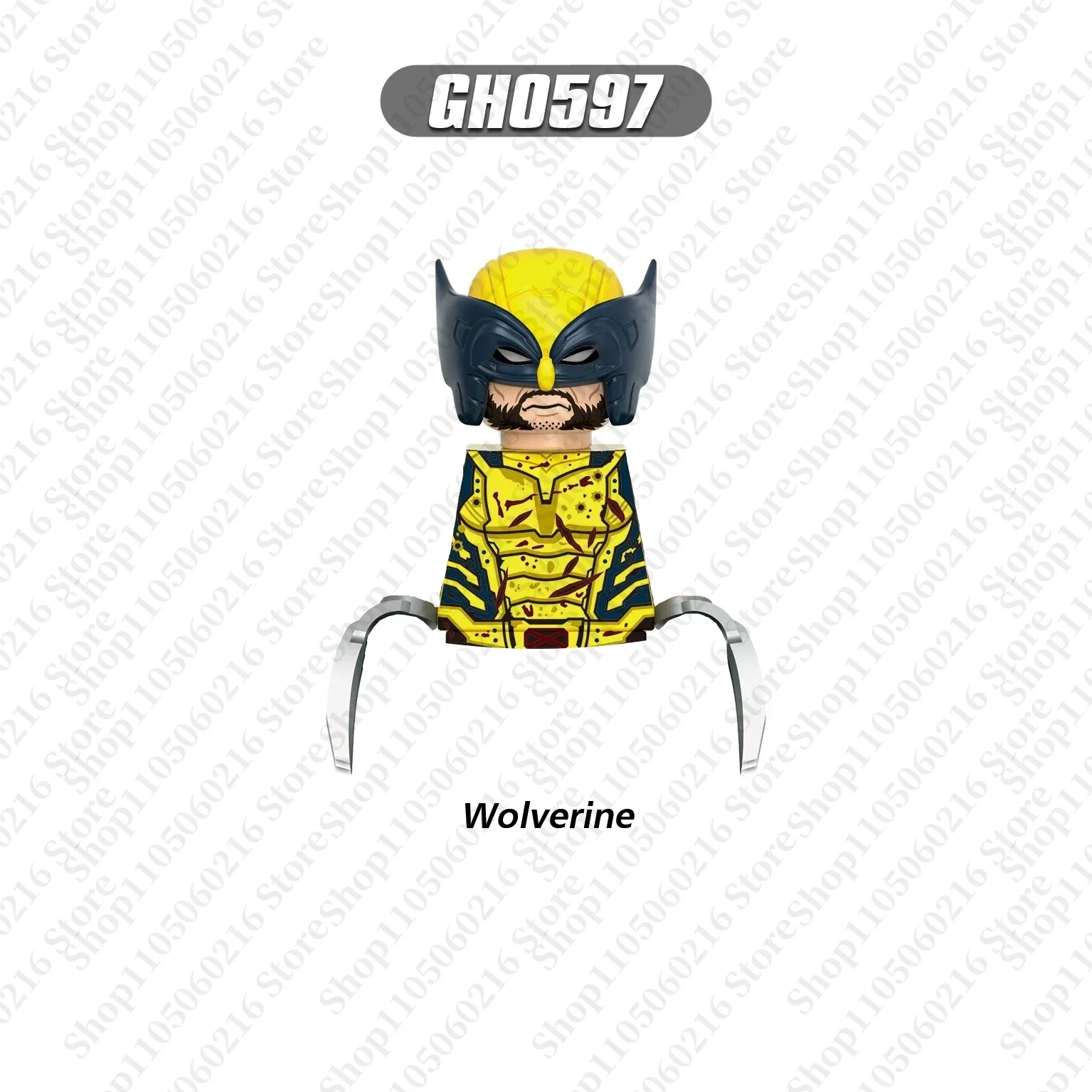 Marvel Bausteinspielzeug Kinder Mini Ziegelspielzeug Wolverine Nightcrawler Deadpool seltene Sammlerstücke Geschenke Montage Puppenspielzeug