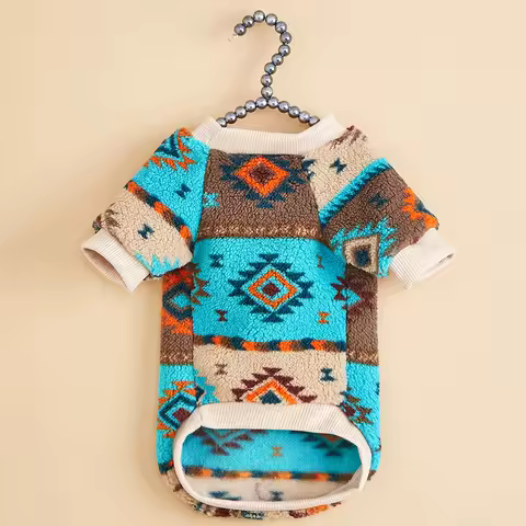 Totems Pet Hoodies for Cats and Dogs Suitable for Autumn and Hoodie Clothes Poodle Schnauzer Bichon Pullovers Mascotas Clothing