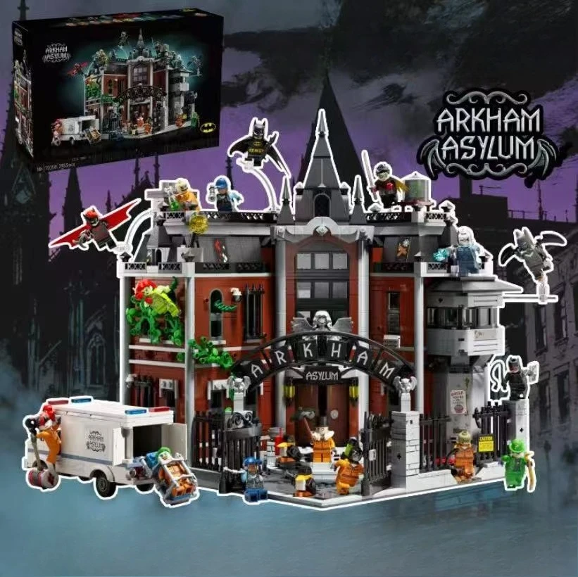 2025 NEW 76300 Arkham Asylum building model, suitable as a birthday gift, collection item or decorative piece for adults.