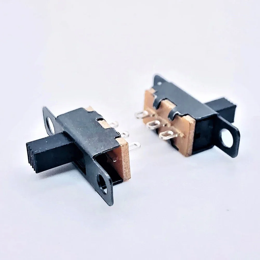100 Peças de Interruptor Deslizante de 2 Posições e 3 Pinos com Terminal de Solda 50V DC para Máquinas de Fax e Integração de Dispositivos de Áudio