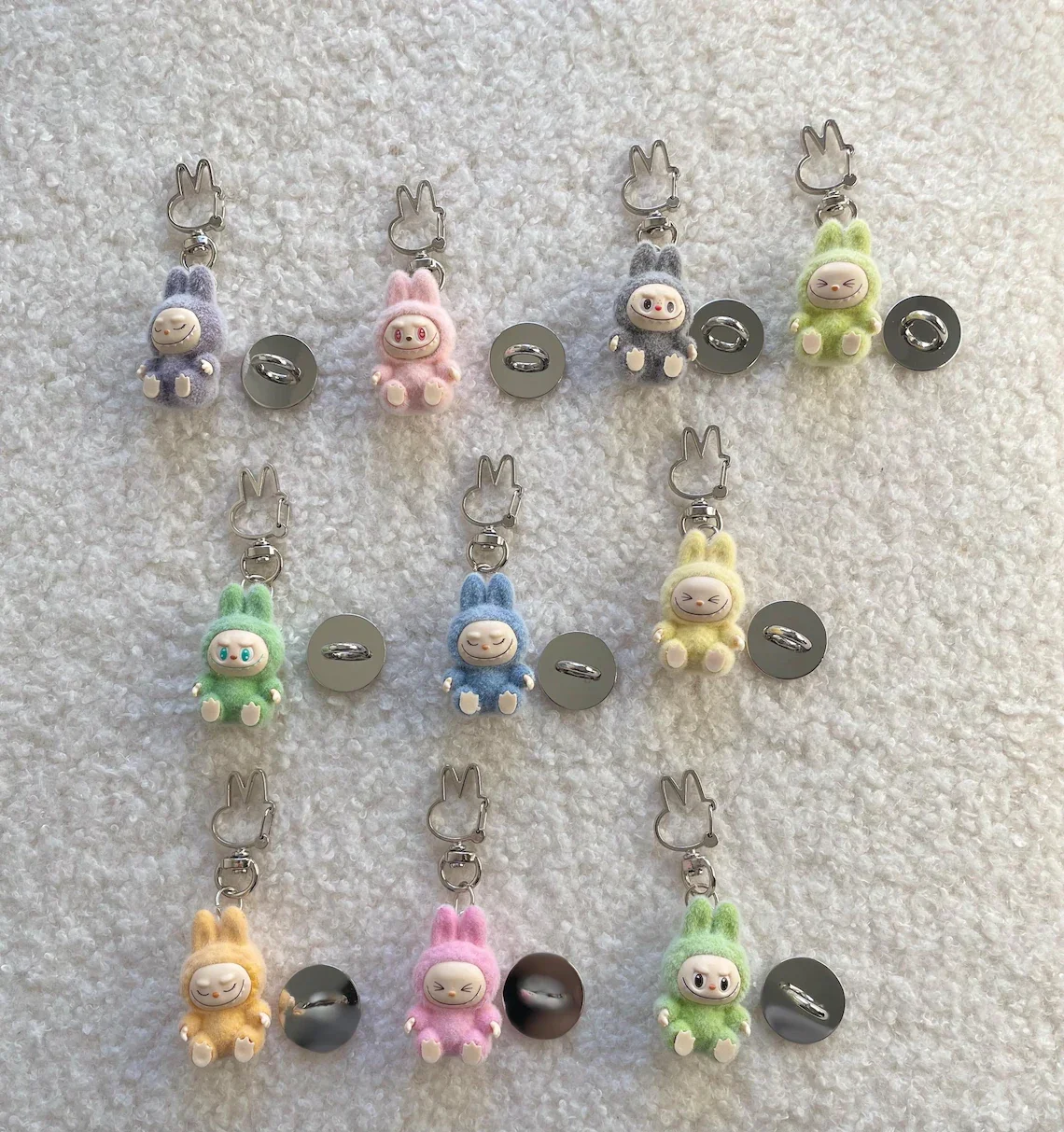 Labubu Keycharm | Labubu Sticky Charm | Labubu Mini | Labubu Rabbit Clasp | Labubu Popmart