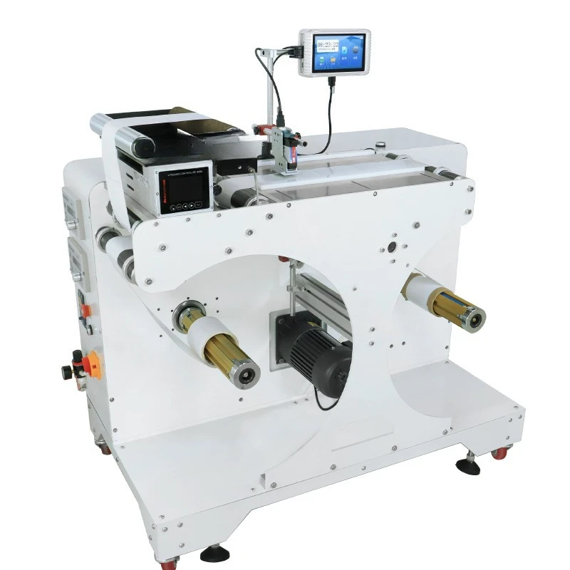 High-speed intelligent automatic coding and rewinding machine, tape rewinding and coding machine