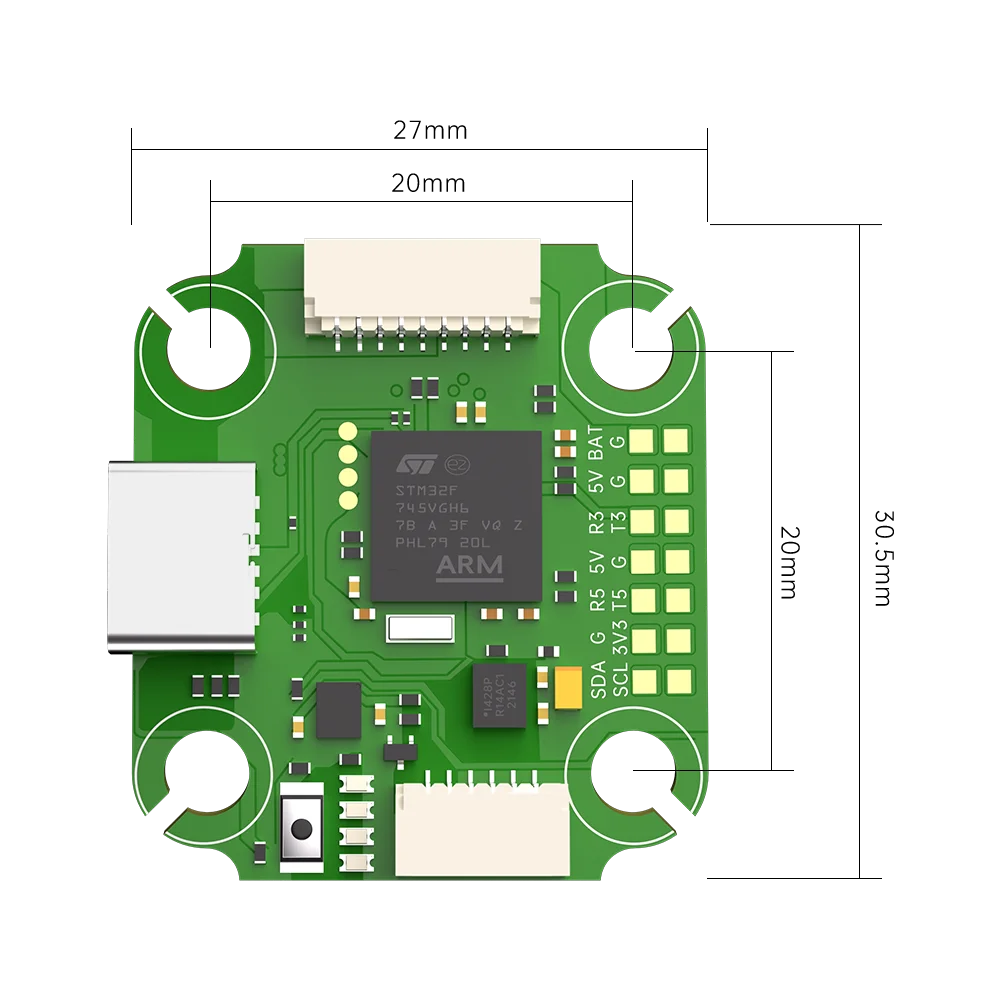 Imagem -04 - Iflight Blitz Mini Controlador de Voo F745 Fpv