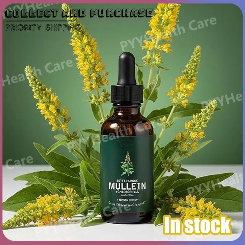 

Mullein Leaf Extract Concentrated Liquid Plant-Based Herbal Drops Dietary Supplement for Daily Wellness