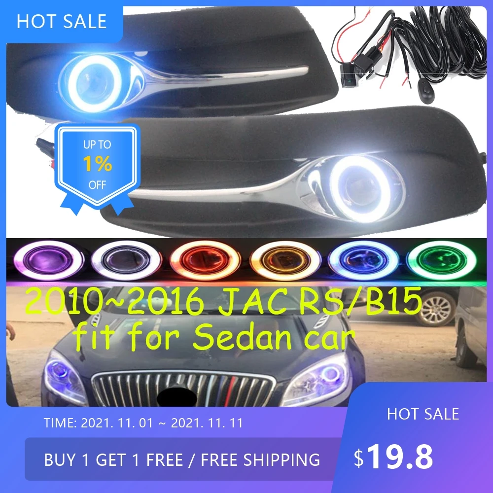 Faro delantero para auto JAC RS 2010~2016, lente de proyector antiniebla, luz para JAC J6 J5, accesorios para auto, faro CCFL JAC
