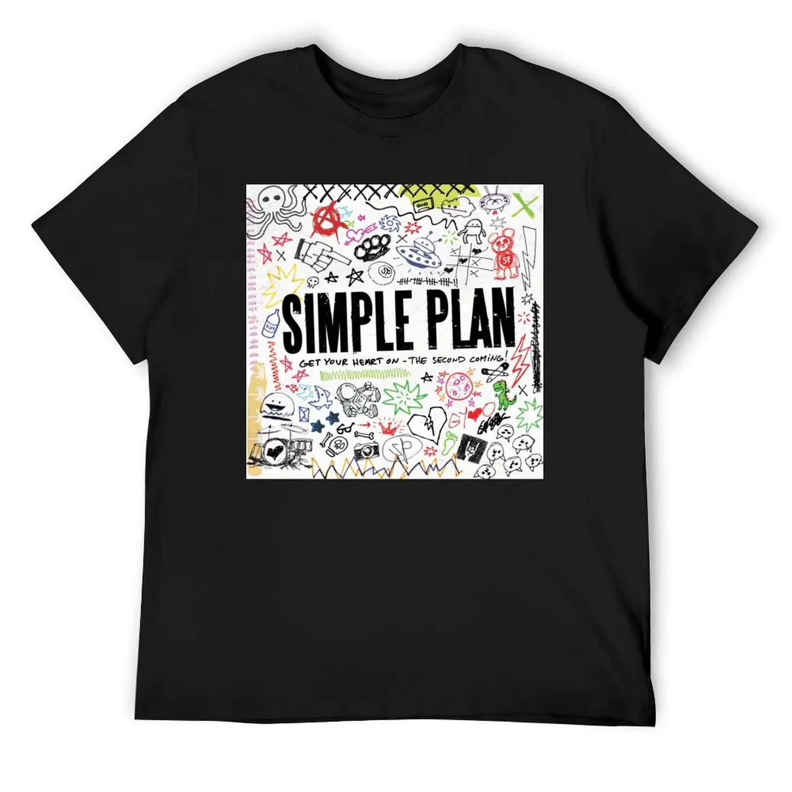 Футболка Get Your Simple Plan Heart On Covers, летняя рубашка, корейская мода, футболки с рисунком рэпера, мужская дизайнерская одежда