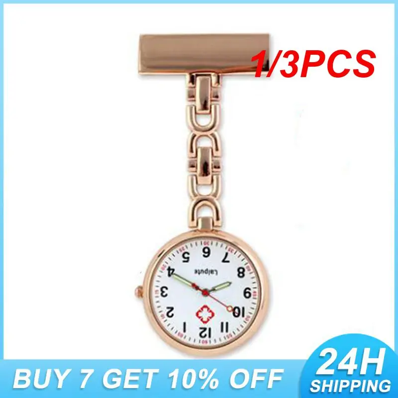 1/3PCS Nurse Pocket Watch Durable Nurse Watch Durable Watch Durable Stainless Steel Nurse Watch Sleek Stainless Steel