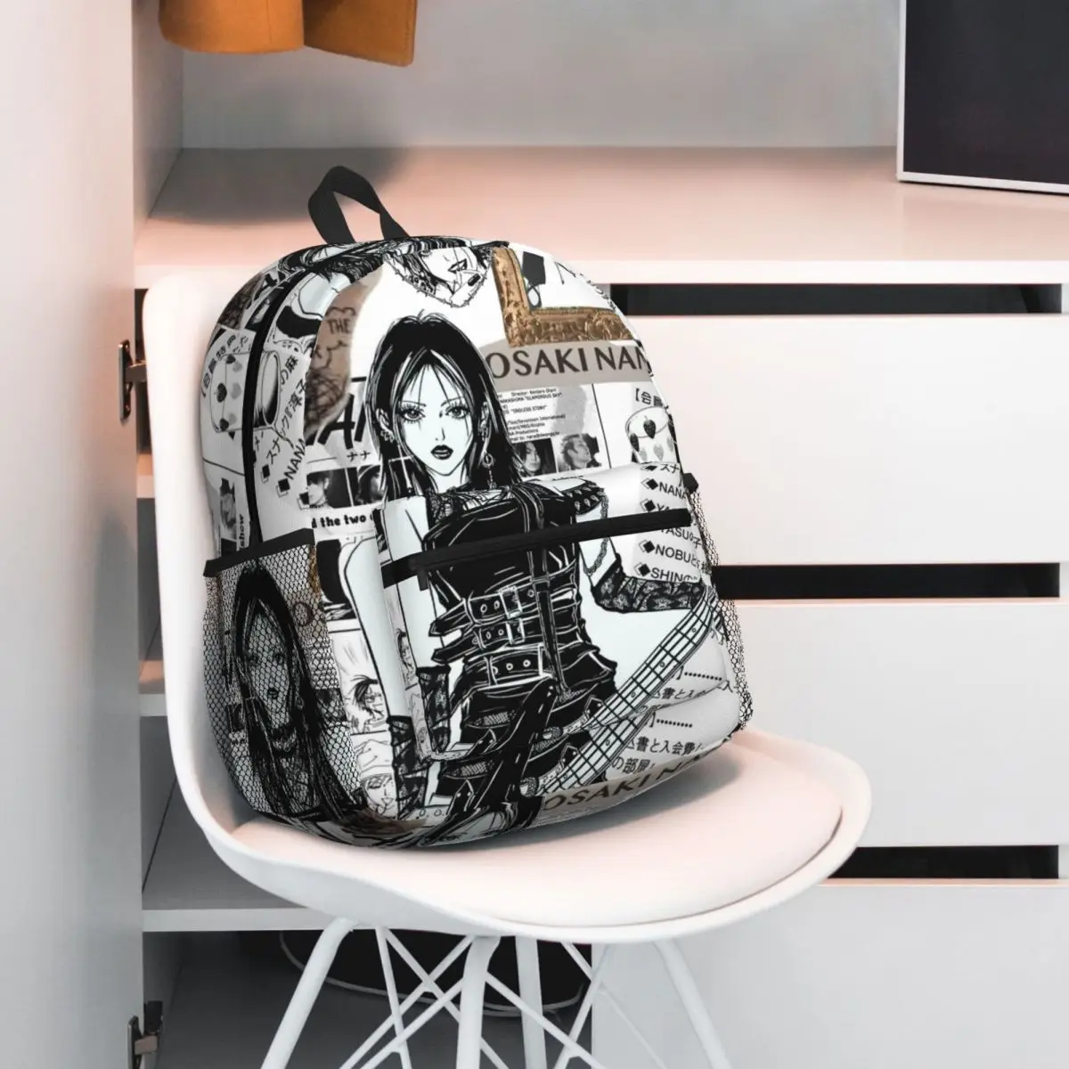 

Manga Nana Osaki Student Backpack School Bag Hiking Travel Daypack for Boys Girls Fashion Bookbag Shoulder Bags