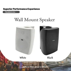 Indoor wall speakers audience15W/30W/8ΩPowerful Bass passive wall speakers ABS Material home audio systems forHotelSchool office