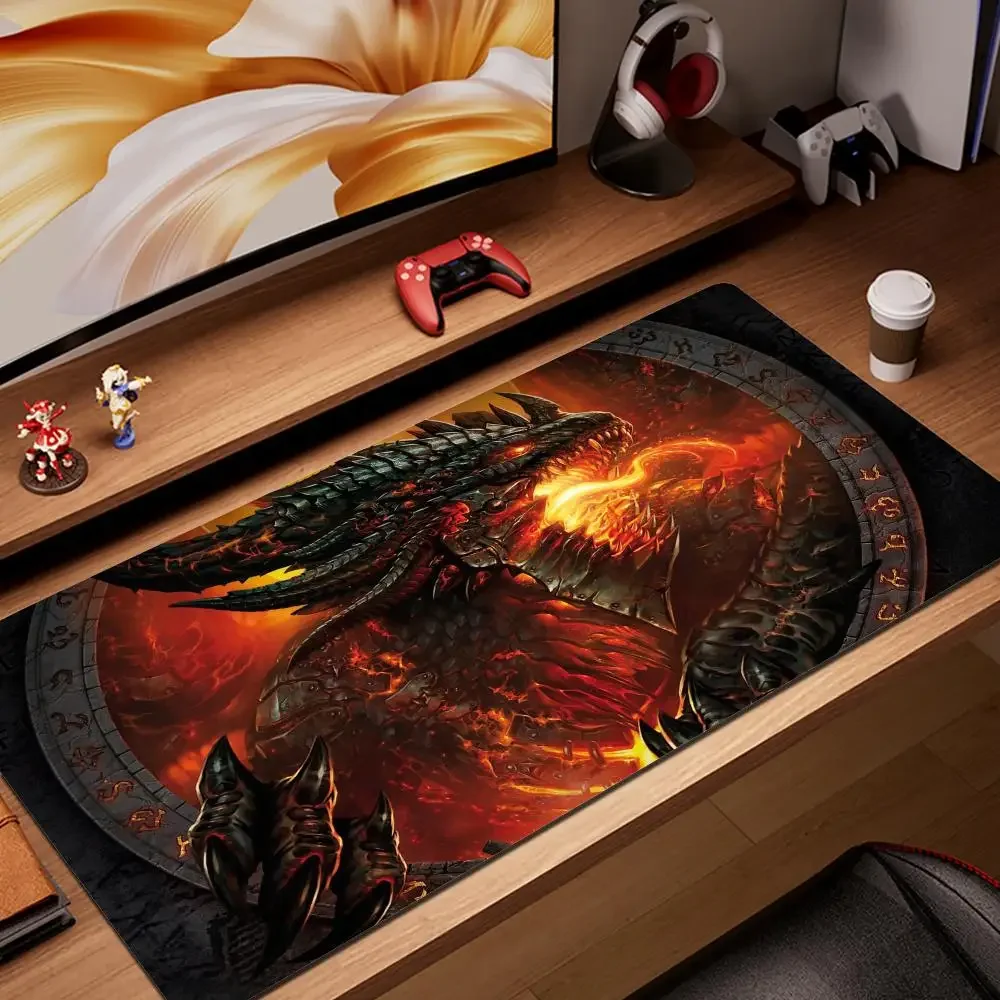 

Big Gaming XXL Mouse Pad Desk Mat Phoenix Fire Bird Dragon Anime Mousepad Computer Gamer Mauspad Home Office Gift Pc Accessories