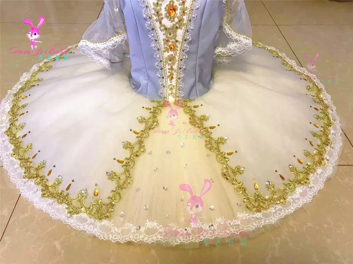 Danyi Ballet Silvia Grayish Blue Adult Children's Competition dress tutu disk skirt performance costume professionally customize