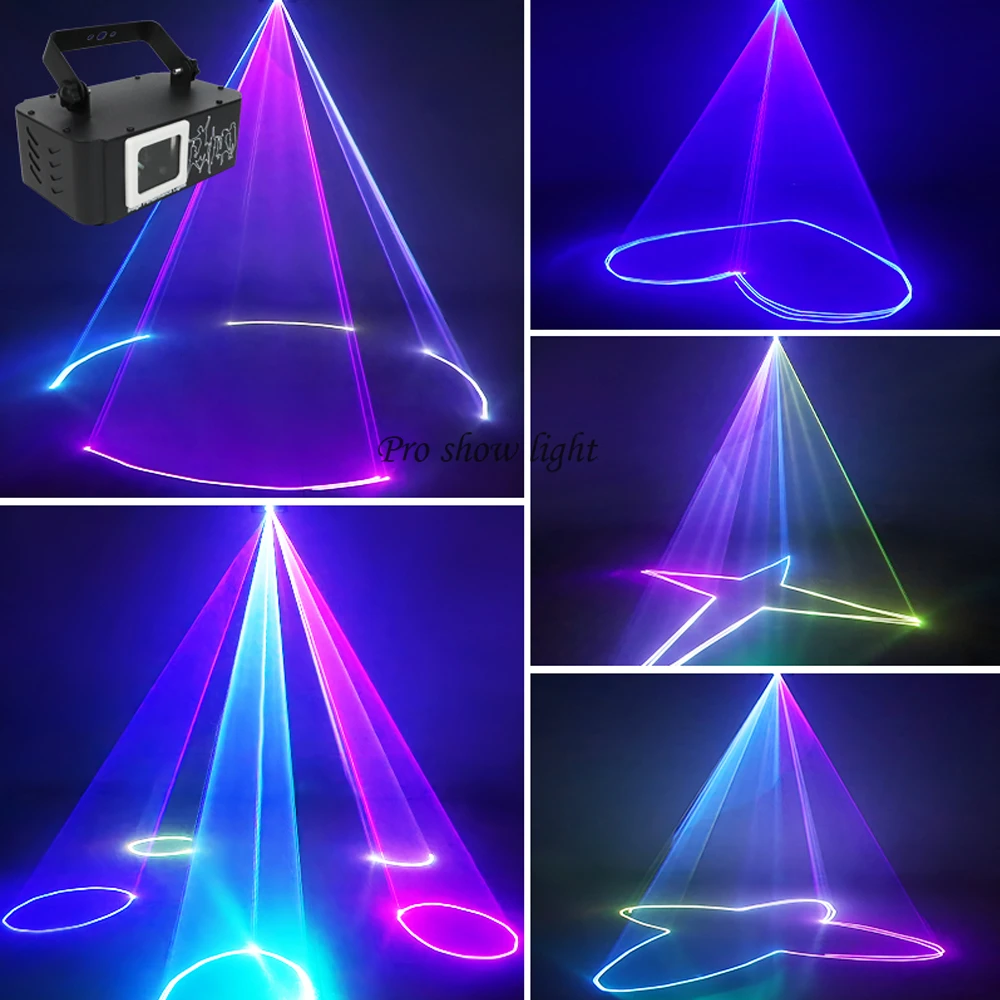 500mw RGB Animation Laser Light Projector DMX Control Dj Party Light Music Sound Activated Stage Lazer Light For Disco Club Show