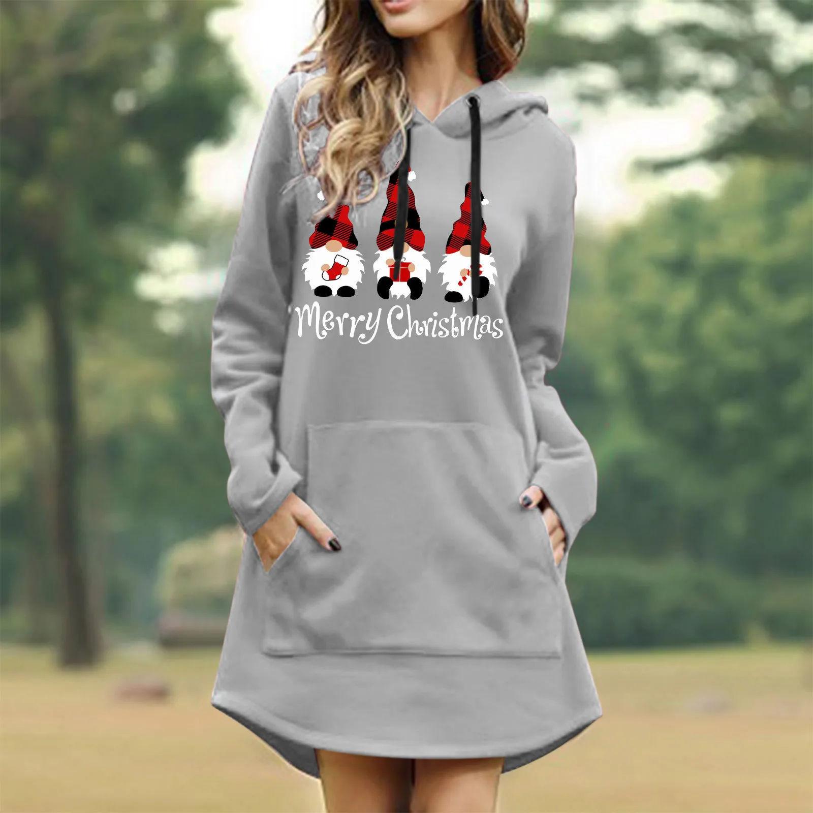 Ugly Lightweight Classic Printed Long-Sleeved Sweatshirt Solid Xmas Top Sweater Ladies Christmas Hoodies Winter Round Neck Shirt