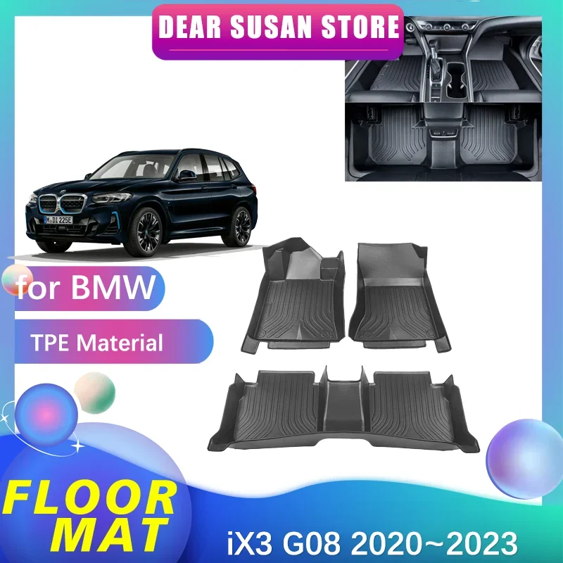 

Автомобильный напольный коврик для BMW iX3 G08 2020 ~ 2023 2021 2022 панель Часть лоток подножка ТПЭ внутренняя подкладка коврик пользовательский Чехол коврик аксессуары