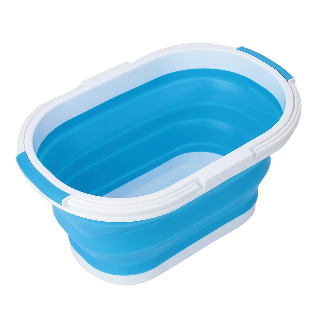 Folding Water Bucket Silicone Bucket Camping Supplies Home Bathroom Products Large Laundry Basket Clothes Storage Bucket