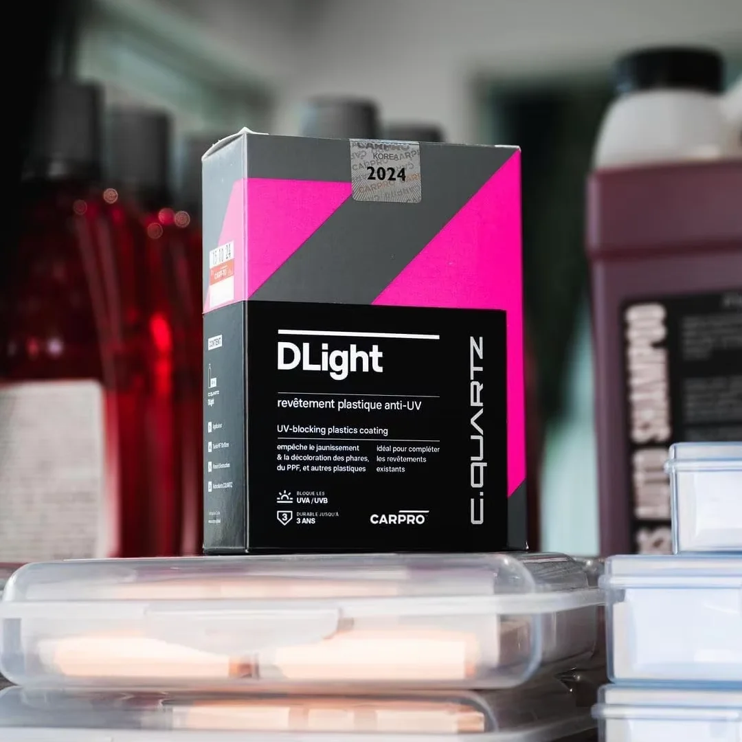 

CQUARTZ DLight UV Ceramic Coating For PPF, Headlights, Plastics & Paint Maintains Gloss Ensures Surfaces Stay Vibrant