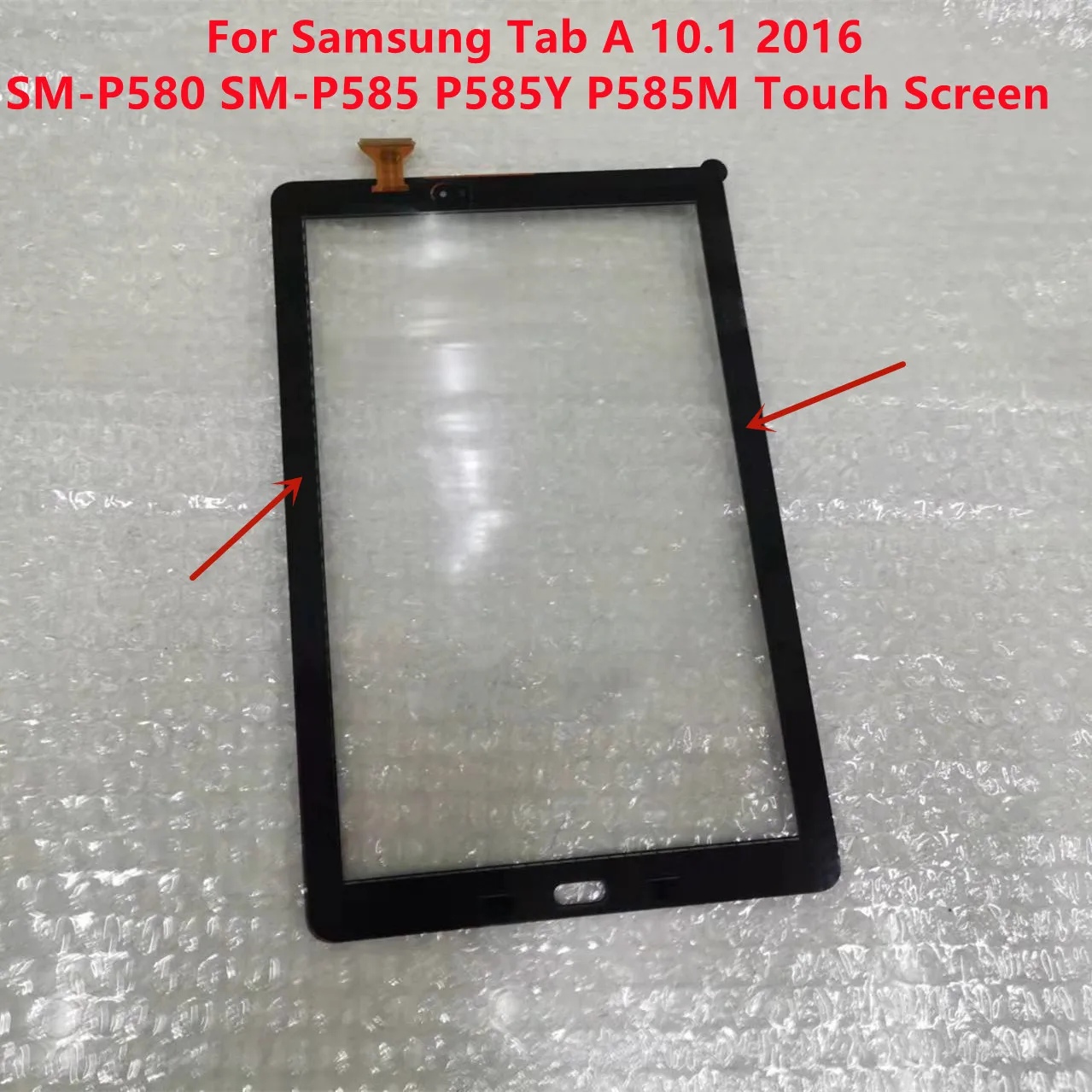 Pantalla táctil de 10,1 "Tab A para Samsung, 10,1, 2016, SM-P580, P585Y, P585M, Panel digitalizador, Sensor de cristal frontal, novedad