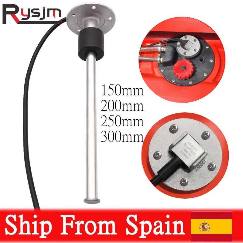 

0-190ohm 150/200/250/250/300mm Fuel Level Sensor water level meter sensors universal for 52mm fuel gauge water tank gauges