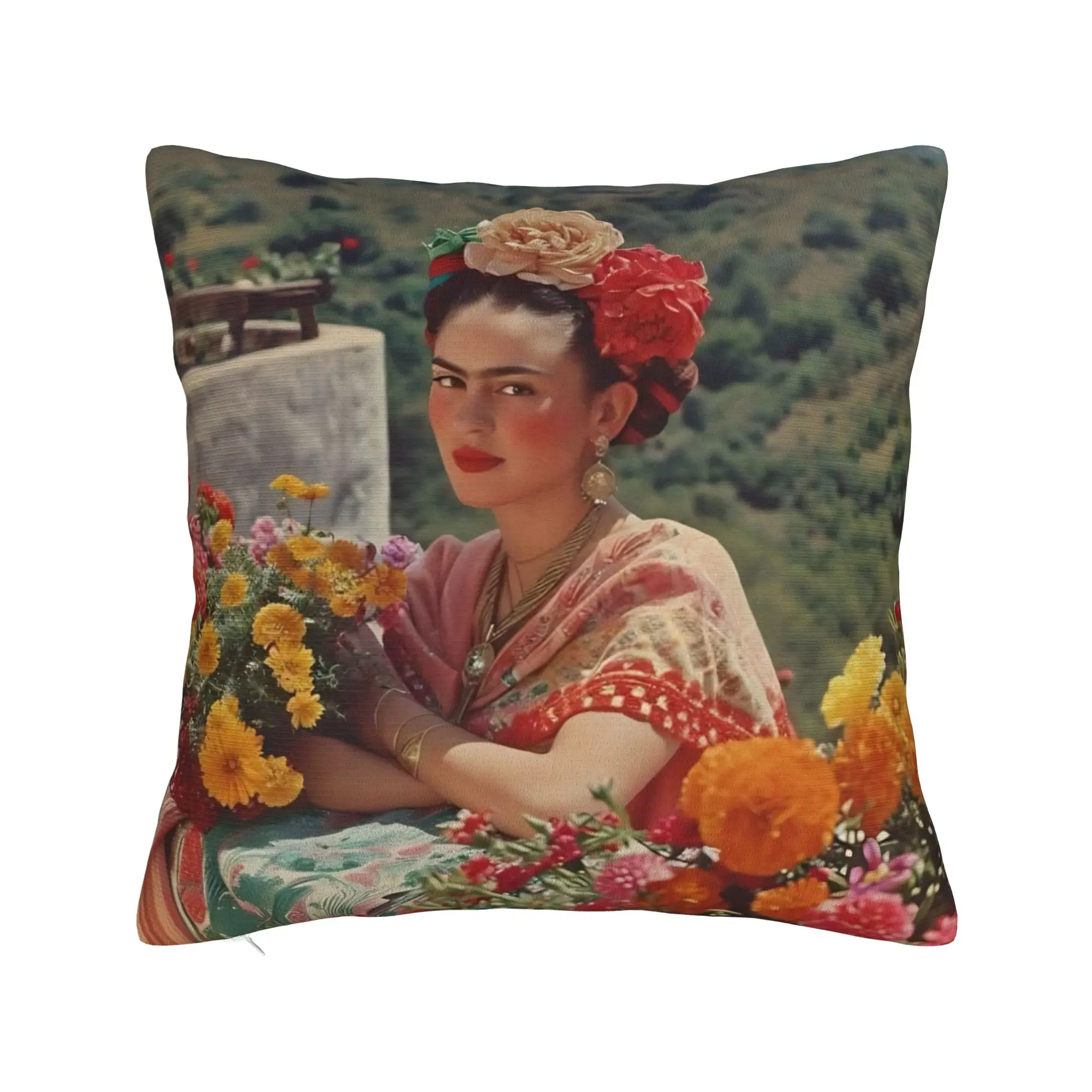 Pillow Case F-Fridas K-Kahlooo Soft  Pillow Cover For Sofa Home Decoration Novelty Pillowcases