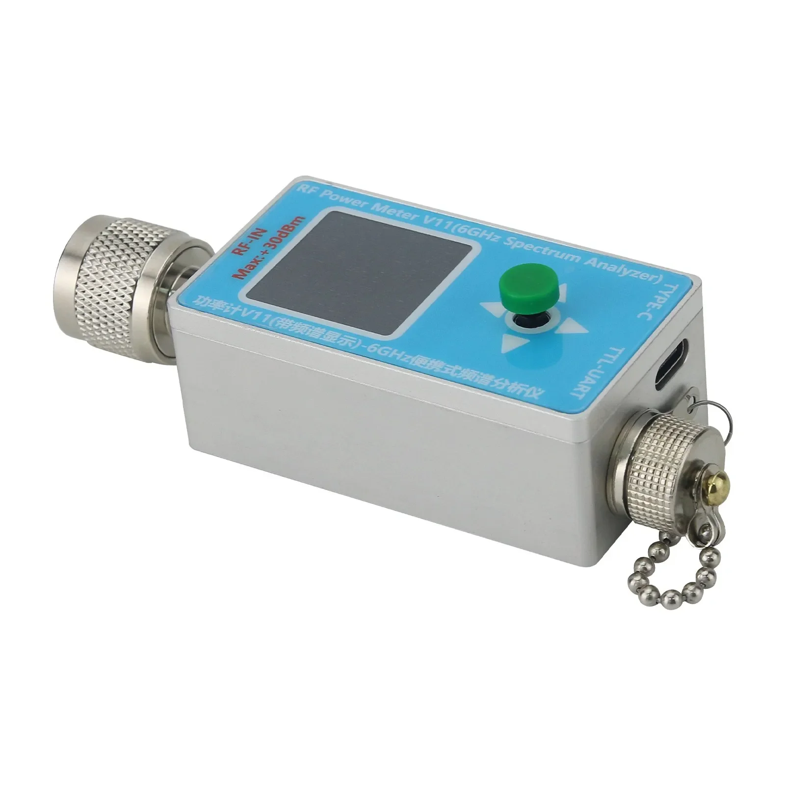 2-in-1 N-type RF Power Meter V11 & 6GHz Spectrum Analyzer (Main Unit + Type-C Cable) for EMC Testing 6