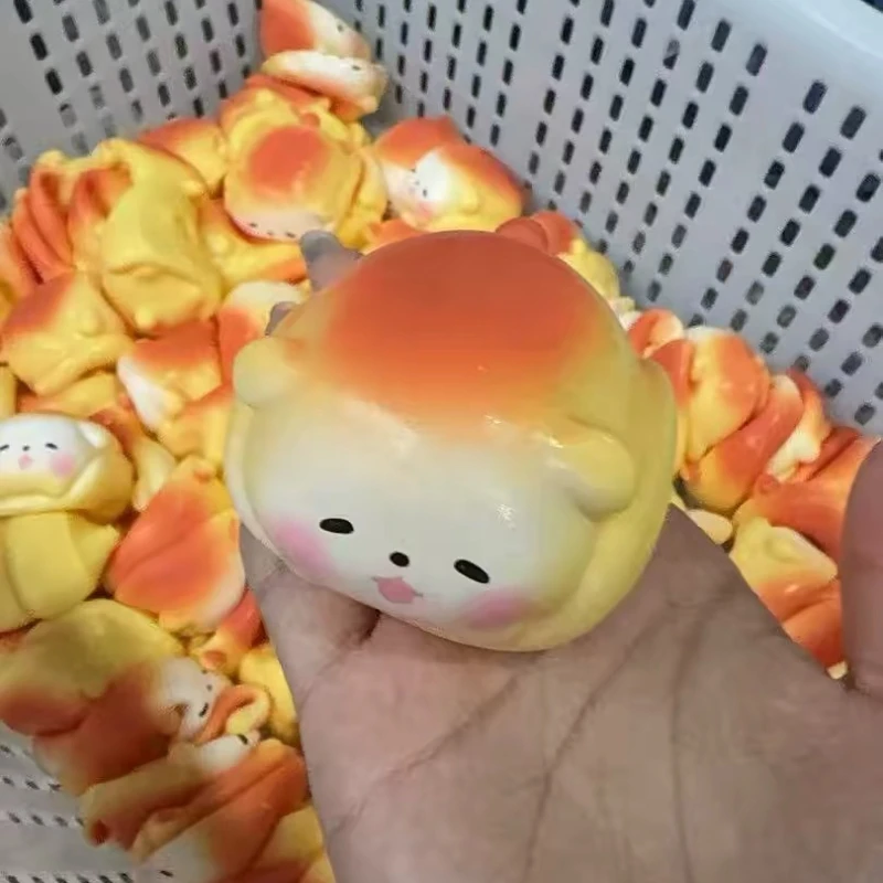 Crunchy Squishy Cute Puppy Bread Squeeze Toys Soft Simulated Food Anti Stress Fidgets Toys Slow Rebound Relieve Stress Toy image 2