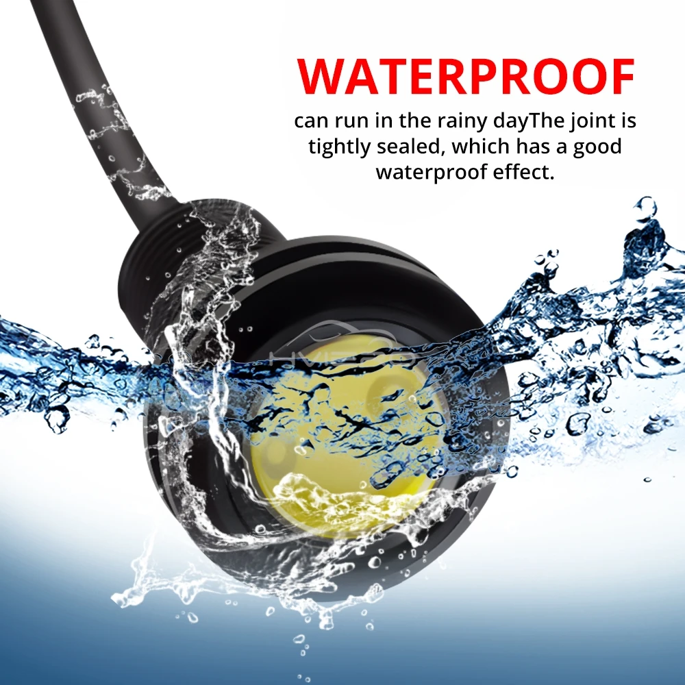 10pcs 23mm Eagle Eye Daytime Running Light Drl Ultra Bright Car Reverse Parking Turn Signal Bulb Brake Trunk Lamp Waterproof 12V