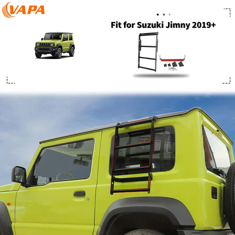 

Автомобильная Расширительная лестница для заднего стекла, металлическая лестница для ползания для Suzuki Jimny 2019, внешние аксессуары для автомобиля