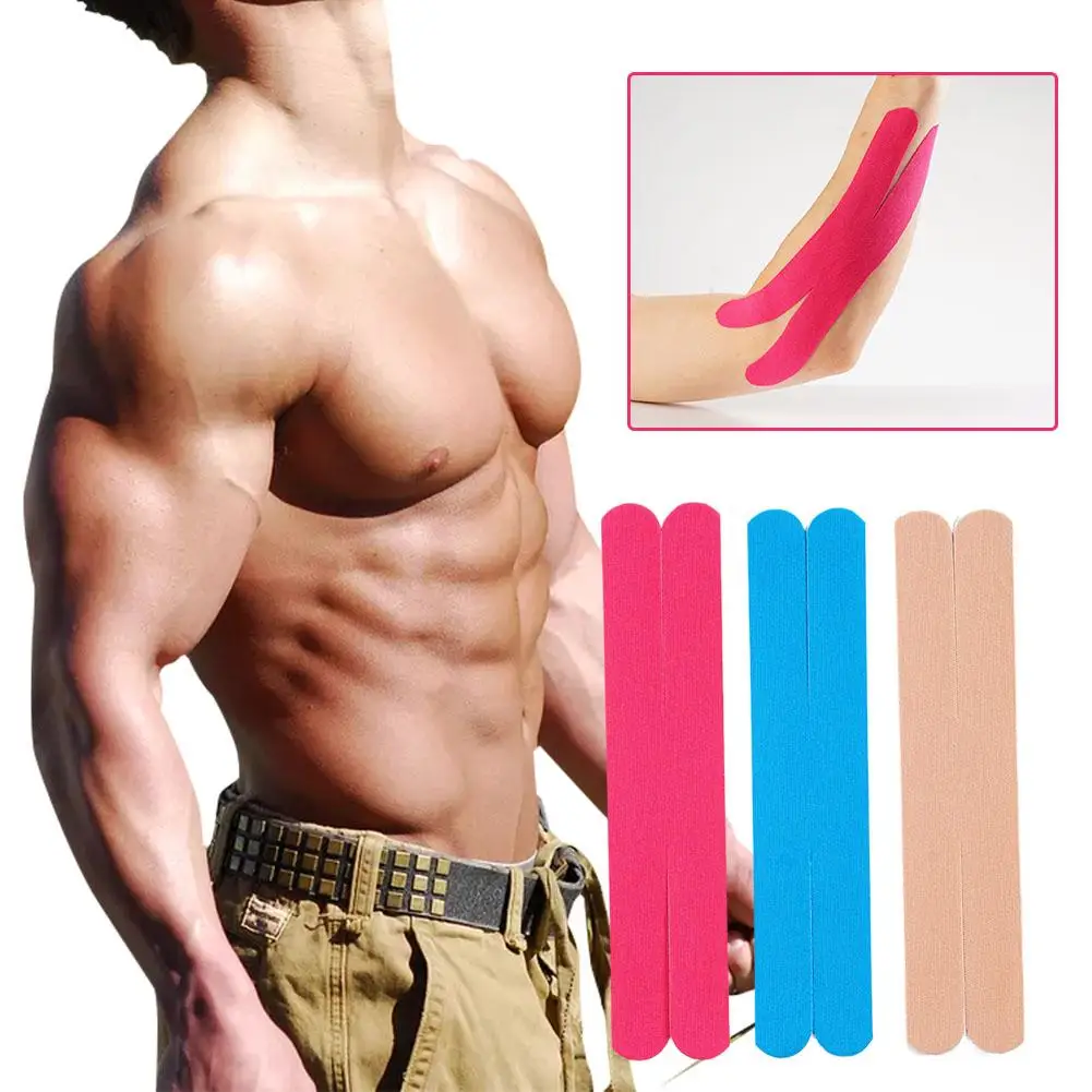 10 Pieces Recovery Elastic Tape No Cutting Exercise Recovery Bandage X Tape Elastic Muscle Gym Fitness Bandage H V5k1