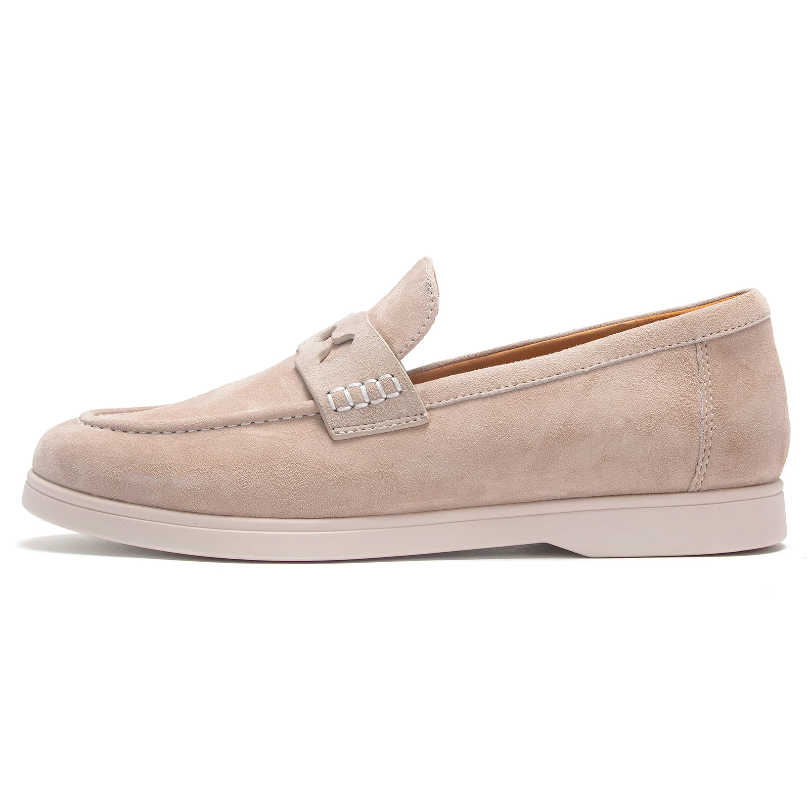 CHCH Women's Loafers Suede Flats Premium Sheepskin Women's Shoes Comfortable Commuting Office Casual Shoes Arch Support