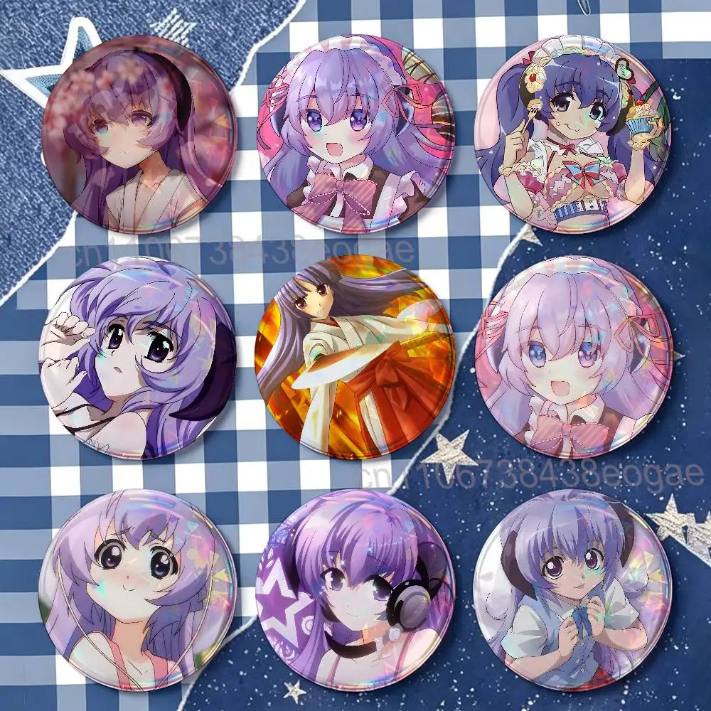 H-Hanyuu Furude Badges Round Nijigen Otaku Culture IP peripheral products 58mm 44mm 32mm 75mm 25mm Mini