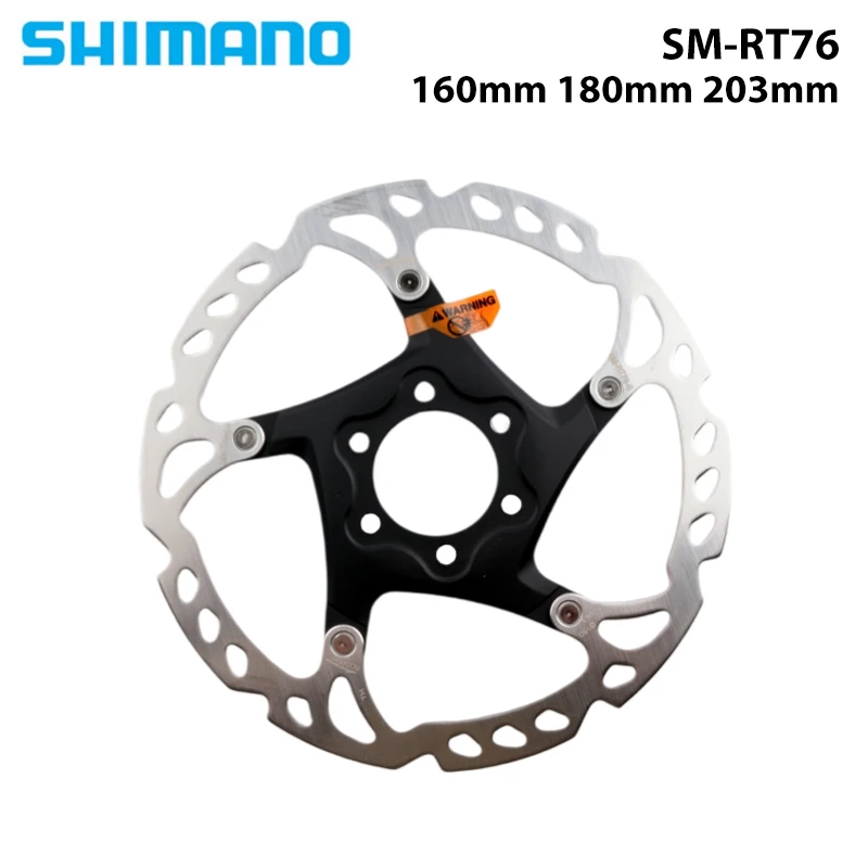 SHIMANO SM-RT76 Disc Brake Rotors 160mm 180mm 203mm 6 Bolt Type Disc Brake Rotors For Mountain Bike 1PCS