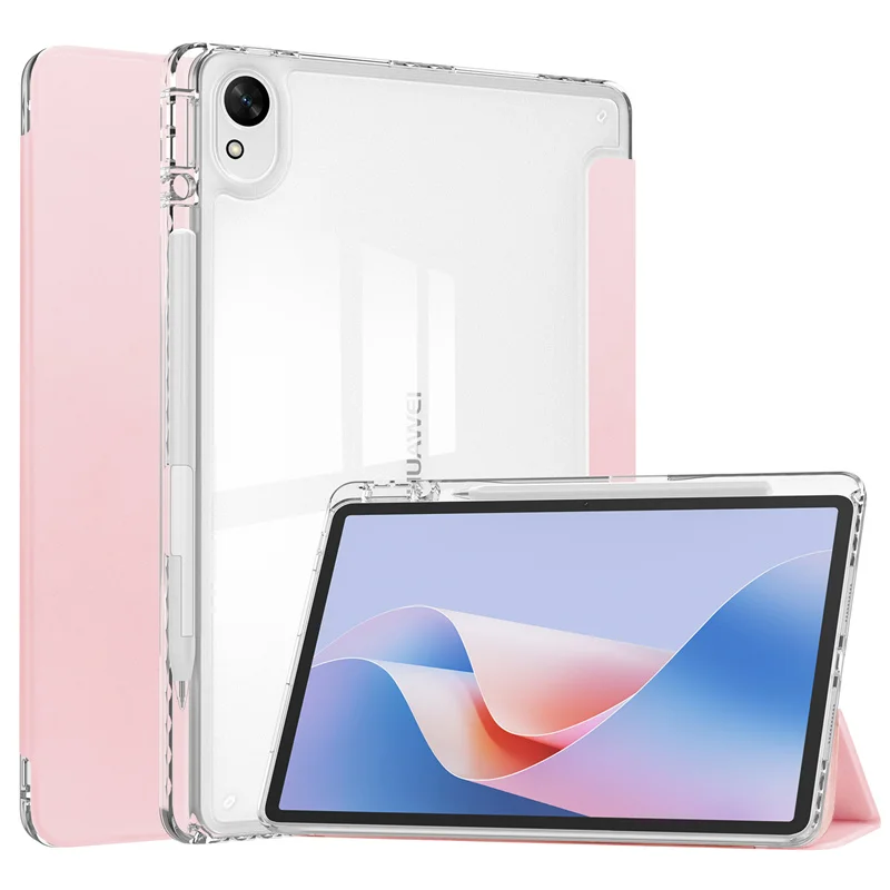Funda For Huawei MatePad 11.5S Case with Pen Holder Trifold Acrylic Clear Hard Stand Cover For Huawei MatePad 11.5 11 5 S Case