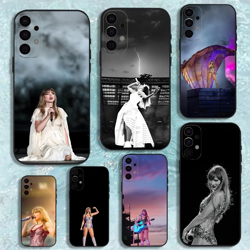

T-Taylors Swifts Phone Case For Samsung S25,S24,S21,S22,S23,S30,Ultra,S20,Plus,Fe,Lite,Note,10,9,5G Black Cover