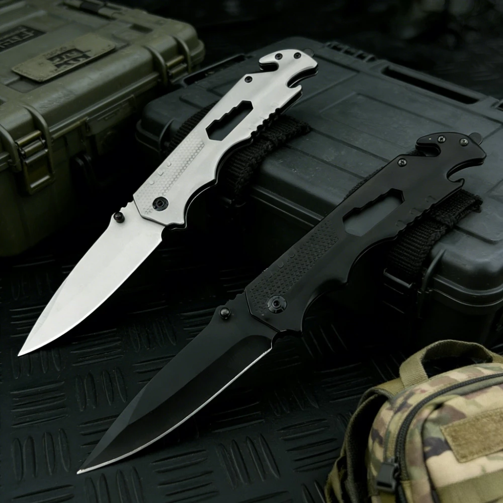 

Новый многоцелевой складной компактный походный нож для кемпинга, идеально подходящий для рыбалки и пешего туризма, лезвие 5Cr13MoV со стальной ручкой 420.