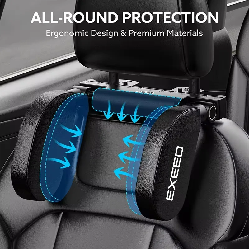 Car Seat Headrest Adjustable Side Headrest U Shaped Pillow for EXEED Chery ARRIZO Jetour Traveller 2024 Jetour T2 Decorations