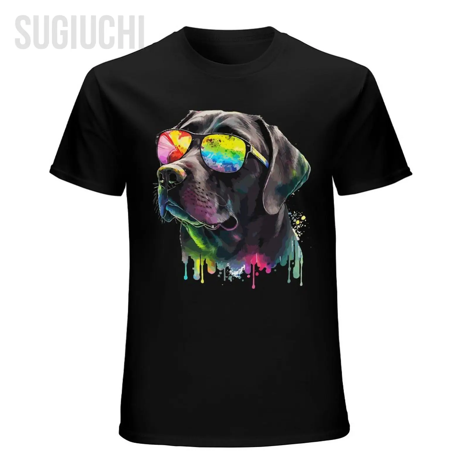 Men Lab Black Labrador Retriever Puppy Dog Mom Animal Tshirt Tees O-neck T Shirts Women Boys 100% Cotton Short T-Shirt Unisex