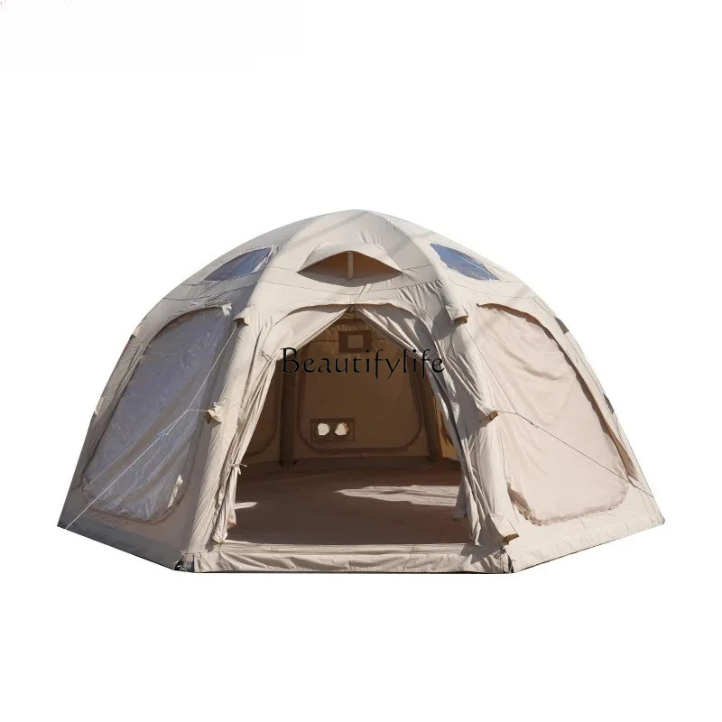 

outdoor spherical inflatable tent scenic camp single person multi-person camping easy to carry