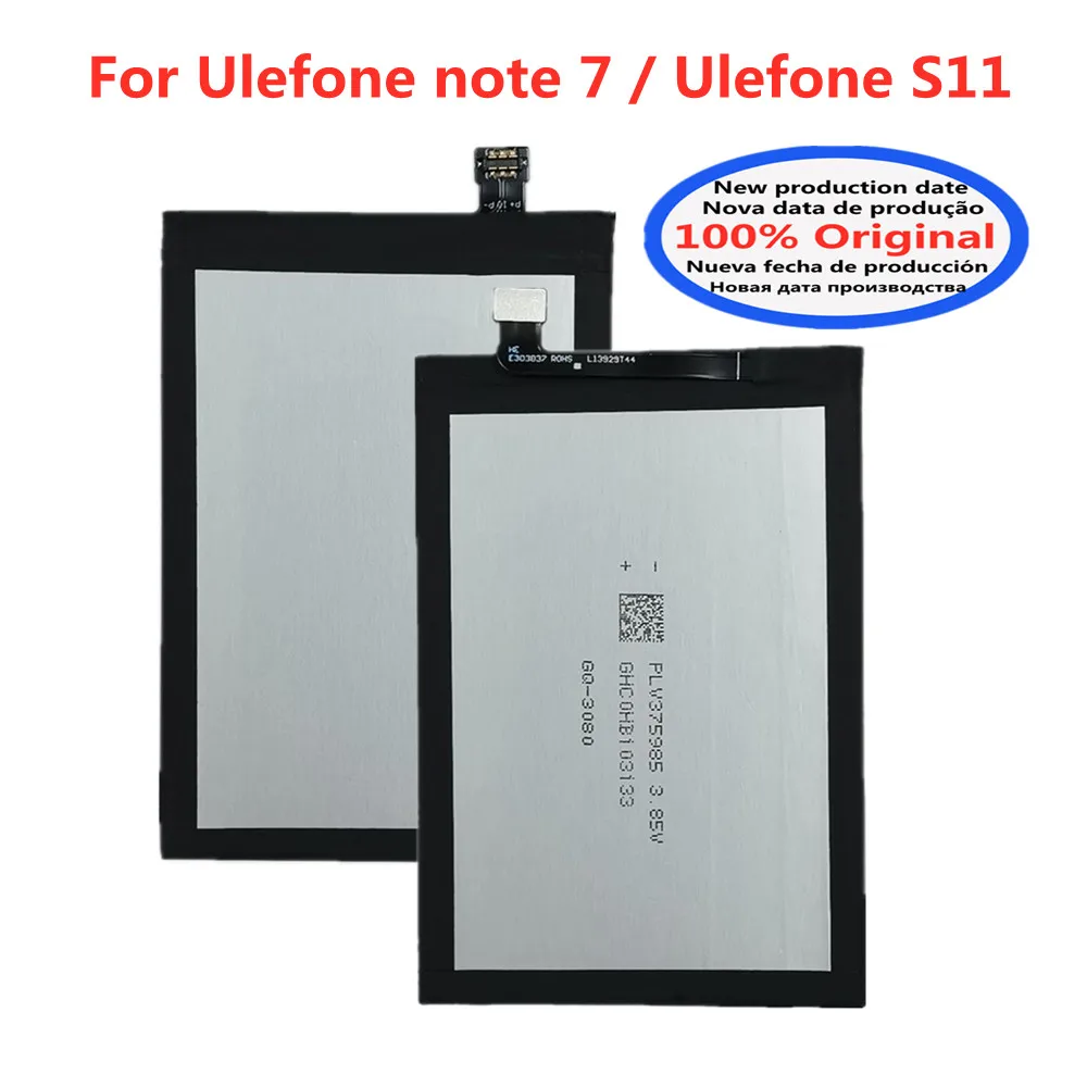 

Original Ulefone Note 7 Battery 3430mAh High Capacity For Ulefone S11 / Note 7 Rechargeable Batteries Genuine CellPhone Batteria