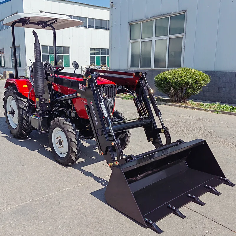 High Quality 4x4 Mini 50hp Tractor for Sale Chinese Small Farm Tractors Agriculture Excavating Tractor