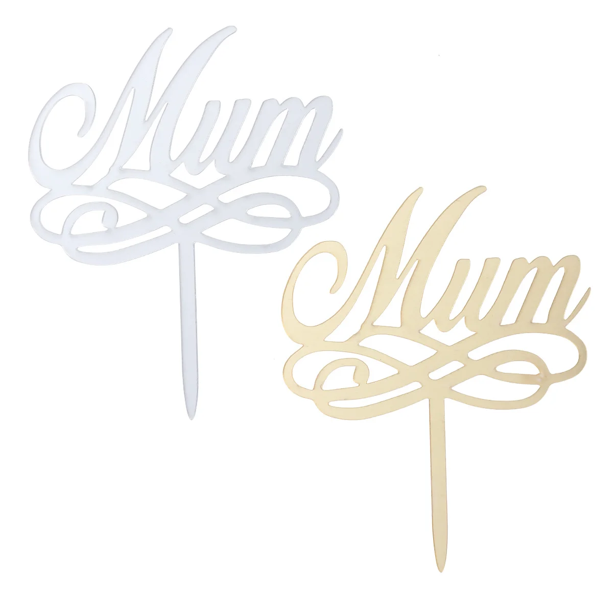 

Mirror Cake Insert Mother's Day Toppers Mothers Decor Decorations Acrylic Decorate